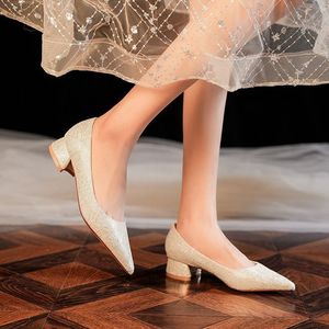 Red Satin Pointed Toe <b>Kitten</b> <b>Heel</b> Bridal <b>Shoes</b> With Rhinestones Comfortable Wedding Party Pumps Slip On Medium <b>Heel</b> 3Cm 5Cm - Product Image 4
