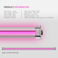 Lampe de culture LED à spectre complet 100W à haut PPFD 3,3 µmol/J, étanche, garantie 5 ans