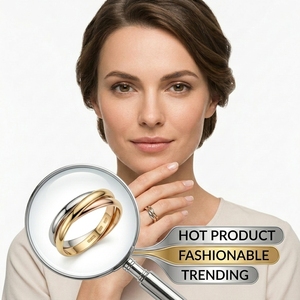 Anillos Góticos Minimalistas de Moda en Tres Colores, Combo de Venta al por Mayor, Oro de <span class=keywords><strong>18K</strong></span>, Acero Inoxidable 316L, Liquidación para Mujer - Product Image 1