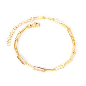 Fashion Dainty Waterproof Wholesale Personalized Stainless Steel 18K PVD Gold Plated <b>Anklets</b> Chains Foot Jewelry <b>for</b> <b>Women</b> - Product Image 4