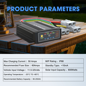 Rvs cắm trại DC để DC Bộ Sạc 12V đến 12V 50A DC tăng pin để sạc pin - Product Image 3