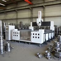 Machine de gravure CNC à cinq axes de haute précision pour une sculpture 3D industrielle efficace de métaux mous, de bois et de mousse complexes