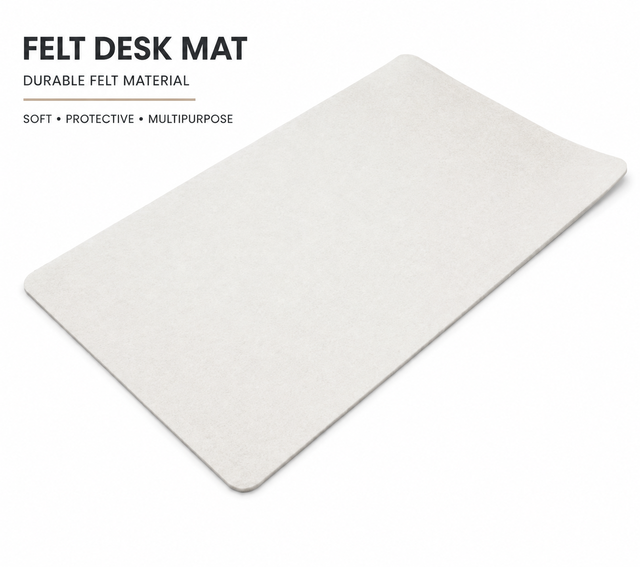 Wholesale Custom Felt Desk Mat Large Non-Slip Office Table Pad for Laptop Keyboard and Mouse