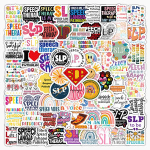 100 Calcomanías Médicas de Patología del Lenguaje y del Habla (SLP) - Product Image 1