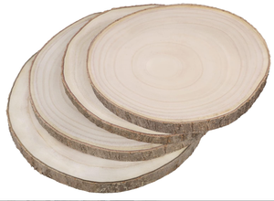 Tùy Chỉnh Lớn Gỗ Tự Nhiên Lát dở dang Centerpieces DIY Vòng Mộc Mạc Bằng Gỗ Vòng Tròn Thủ Công Mỹ Nghệ Cho Đám Cưới Bảng Trang Trí - Product Image 4