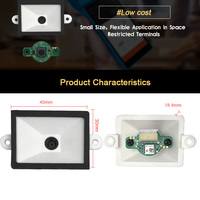 Módulo Escáner de Código de Barras 2D USB Rakinda LV5300, Montaje Fijo Empotrado, Lector de Códigos QR 1D, Sensor CMOS, 300 Lecturas/Segundo, en Stock