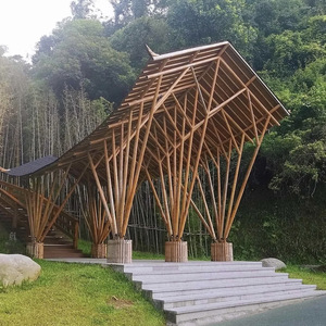 Master Bamboo Pavilion Diameter 4-7M Leisure Outdoor Decorative Gallery Structure - Product Image 2