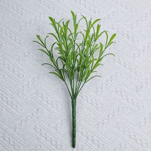 <b>Artificial</b> Greenery Plant Silk Leaves Bouquet For Home Decor Indoor Use High Simulation Evergreen Plastic Flowers - Product Image 1