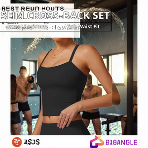 Ensemble 2 pièces personnalisé pour femme – Short et haut de sport respirant, élastique, grande taille, idéal pour le yoga, le cyclisme et la gym – Qualité supérieure - Product Image 2