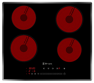 <span class=keywords><strong>Table</strong></span> de cuisson électrique en céramique 4 brûleurs 220V 6800W économique avec contrôle Wi-Fi intégré - Product Image 2