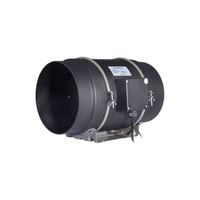 Ventilateur axial à conduit de 5 pouces à moteur EC, économie d'énergie, avec contrôleur de vitesse pour systèmes hydroponiques, personnalisable OEM/ODM, ventilateur en ligne