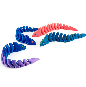 2025 New Hotsale Promotion Toys Eco Friendly 3D Printed Eel Capsule Toys Customized Flexible Joint 3D Sea Animal Toy