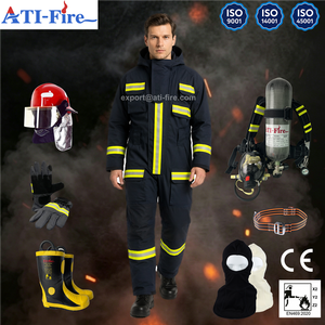 Tenue <span class=keywords><strong>de</strong></span> <span class=keywords><strong>pompier</strong></span> avancée EN469, ensemble casque, bottes et gants NOMEX, 4 couches d'aramide, EPI, prix <span class=keywords><strong>de</strong></span> gros usine Chine, vente en gros, approvisionnement en vrac - Product Image 2