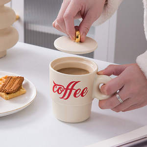 Custom Logo Creative Couples 380Ml 12Oz Porcelain Tea <b>Cup</b> Cute Water <b>Cup</b> Milk Tea Breakfast <b>Cup</b> <b>Ceramic</b> Coffee Mug With Gold Lid - Product Image 2