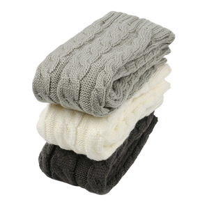 Autunno inverno caldi e solidi scaldamuscoli stivali in maglia di peluche da donna alla moda Y2K calzini elastici per il piede - Product Image 3