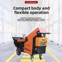 Pompe à béton diesel JINLIN, productivité de 5 à 7 m3/h, portée verticale de 20 m, portée horizontale de 80 m