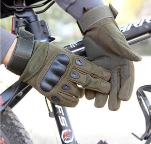 男性用耐久性のある滑り止めグリップ耐摩耗性戦術手袋夏用アウトドアスポーツトレーニング & サイクリング毎日使用ライディンググローブ - Product Image 6