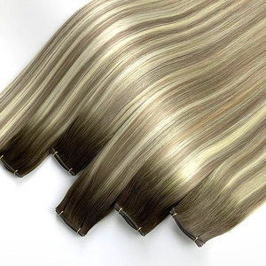 批发维珍俄罗斯天然网上商店天才纬纱顶级质量20g缝制人发延伸 - Product Image 4