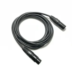 XRL M-F音频电缆金属组件类型OEM红色和蓝色扬声器电缆3芯XLR插头电缆公对公多媒体投影仪