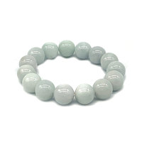 Doğal yeşil Burma yeşim boncuk elastik bilezikler kadın erkek bileklik 10 mm 12 mm 14 mm yuvarlak