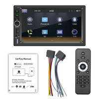 Lancol 7 pouces 2 Din universel voiture pour lecteur DVD FM Radio MP5 HD vidéo DSP prend en charge CarPlay Android Auto USB Mirror Link BT Call