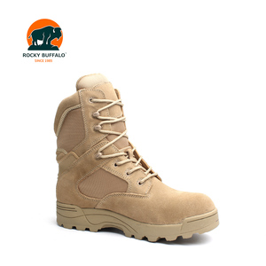Rocky Buffalo Bucksgear, venta al por mayor, zapatos de <span class=keywords><strong>hombre</strong></span>, <span class=keywords><strong>botas</strong></span> tácticas de cuero negro de tobillo alto <span class=keywords><strong>para</strong></span> hombres - Product Image 4