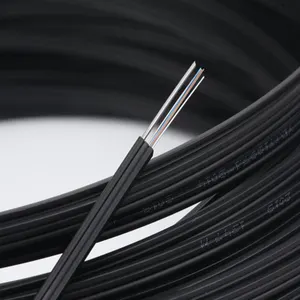 Manufacture Price FTTH Drop Cable With Messenger 1/2/4 Core G652D Indoor Fiber Optic Cable