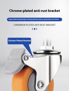 5 Zoll <span class=keywords><strong>10</strong></span> Zoll Lenkbarer Schnellspannplatten-Rollenwagen mit einziehbarer Werkbank, flachem Boden, Kunststoff-Doppelrad und feststellbarem Rollenverschluss für Spielzeug - Product Image 3