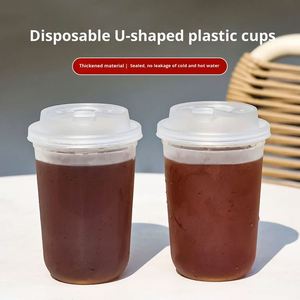 Vaso Desechable Personalizado con Logotipo, Vaso de Plástico PP Esmerilado para Smoothies, Vaso en Forma de U para Té de Burbujas con Leche - Product Image 2