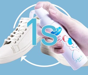 Nettoyant écologique pour baskets à marque privée avec brosse et serviette, extraits végétaux, nettoyant moussant sans eau pour chaussures de sport et de football - Product Image 5