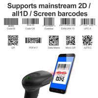 Lector de Códigos QR 2D Xincode, Lector CMOS con Cable USB, Escáner de Códigos de Barras y Códigos QR para Supermercados, Almacenes y Pagos, GT-9701