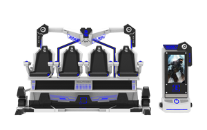 Simulateur de saut en parachute VR 9D HEROVR, machine de jeu d'arcade à 4 places en métal, parcs à thème, utilisation éducative, intérieur/extérieur, aéroport, école - Product Image 2