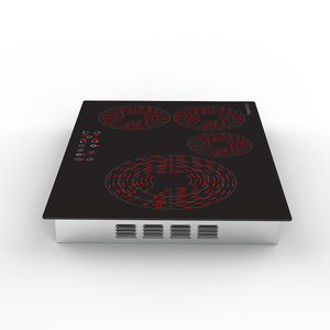 Table de cuisson infrarouge 4 brûleurs de 30 pouces pour usage domestique, <span class=keywords><strong>plaque</strong></span> de cuisson en verre céramique avec commande tactile par capteur - Product Image 3