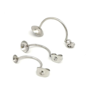 Stainless Steel U Shaped Ear <b>Wires</b> For Earring Making 316 Gold <b>Silver</b> Color Jewelry Findings Components DIY Accessories - Product Image 4