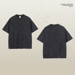 Camiseta de Hombre de Algodón 100% Tejido de 385G al por Mayor, Marca de Moda, Color Sólido, Ajuste Holgado, Manga Corta, Oversize - Product Image 6