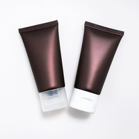 Vente de liquidation, tube de crème pour les mains en plastique de 50 ml, brun mat nacré, 50 g, lotion pour le corps, nettoyant pour le visage, tube à presser