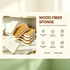 Éponge de cuisine écologique biodégradable en pulpe de sisal naturelle, coton et cellulose, très résistante, épaisseur 20 mm - Product Image 2