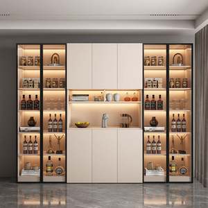 Modern Luxury High-End <b>Sideboard</b> Wine <b>Cabinet</b> Combo Elegant Metal Design for Living Dining Spaces <b>Display</b> Your Home's Style - Product Image 3