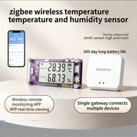 Thermohygromètre SHT45, appareils intelligents pour la maison, capteur de température et d'humidité Zigbee WiFi, hygromètre numérique de haute précision pour cigares