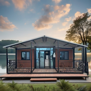 20ft 40ft mở rộng đúc sẵn container nhà prefab cabin với Gấp thiết kế cho căn hộ & carport sử dụng - Product Image 1