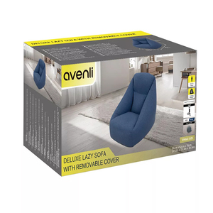 เก้าอี้โซฟาเป่าลมแบบดีลักซ์พร้อมปลอกถอดได้และปั๊มมือ - Product Image 5