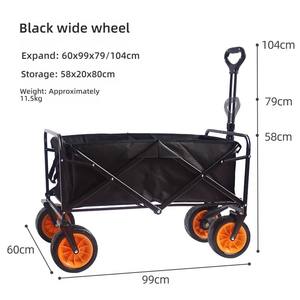 Chariot de <span class=keywords><strong>camping</strong></span> pliable multifonctionnel avec conception de regroupement Idéal pour les courses à domicile, les achats d'épicerie, la vente ambulante - Product Image 6
