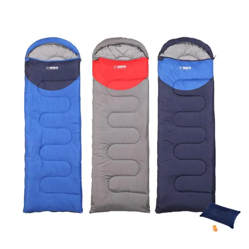 Spring and summer camping portable outdoor camping supplies lightweight hollow cotton warm sleeping bag 1.8kg