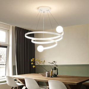 Nordic Style LED Ceiling <b>Light</b> Modern Minimalist Luxury Chandelier for Living Room <b>Dining</b> Room Unique Pendant <b>Light</b> for Bedroom - Product Image 4