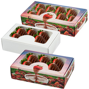Bán Buôn Valentine Của Ngày Sô Cô La Dâu Tây Cửa Sổ Vật Nuôi Gói Bánh Cookie <span class=keywords><strong>Macaron</strong></span> Bánh Hộp Tự Làm Với Biểu Tượng Tùy Chỉnh - Product Image 2