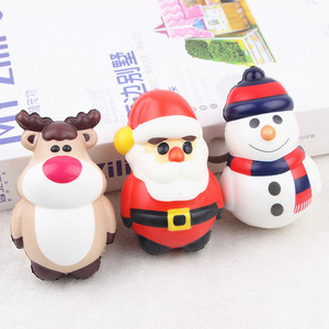 Lindo Juguete de Gel de Dibujos Animados de PU de Rebote Lento para Navidad, Muñeco Suave para Aliviar el Estrés, Juguete Promocional con Temática Navideña - Product Image 2