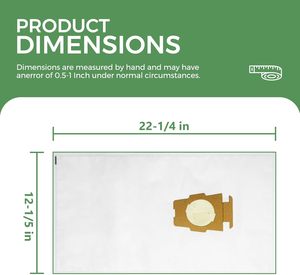 Bolsas de polvo no tejidas Piezas de repuesto para aspiradora para <span class=keywords><strong>Kirby</strong></span> 204814 204811 - Product Image 3