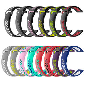 <span class=keywords><strong>Bracelet</strong></span> de montre double couleur 20 22mm pour Samsung pour Galaxy Active 2 Garmin <span class=keywords><strong>Vivoactive</strong></span> <span class=keywords><strong>3</strong></span> 4 <span class=keywords><strong>Bracelet</strong></span> de poignet en caoutchouc durable - Product Image 2