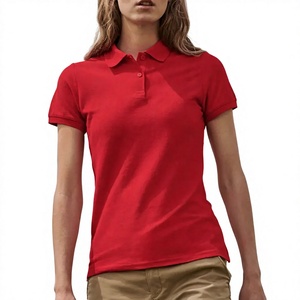 Women's <b>Purple</b> Polo Shirt Short Sleeve 100% Polyester Pique <b>Fabric</b> Casual Style Regular Length Solid Color - Product Image 4