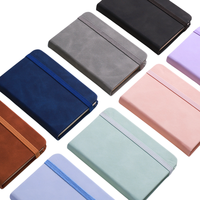 Carnet en cuir imperméable A7 avec logo personnalisé, mini-agenda portable, papier épaissi